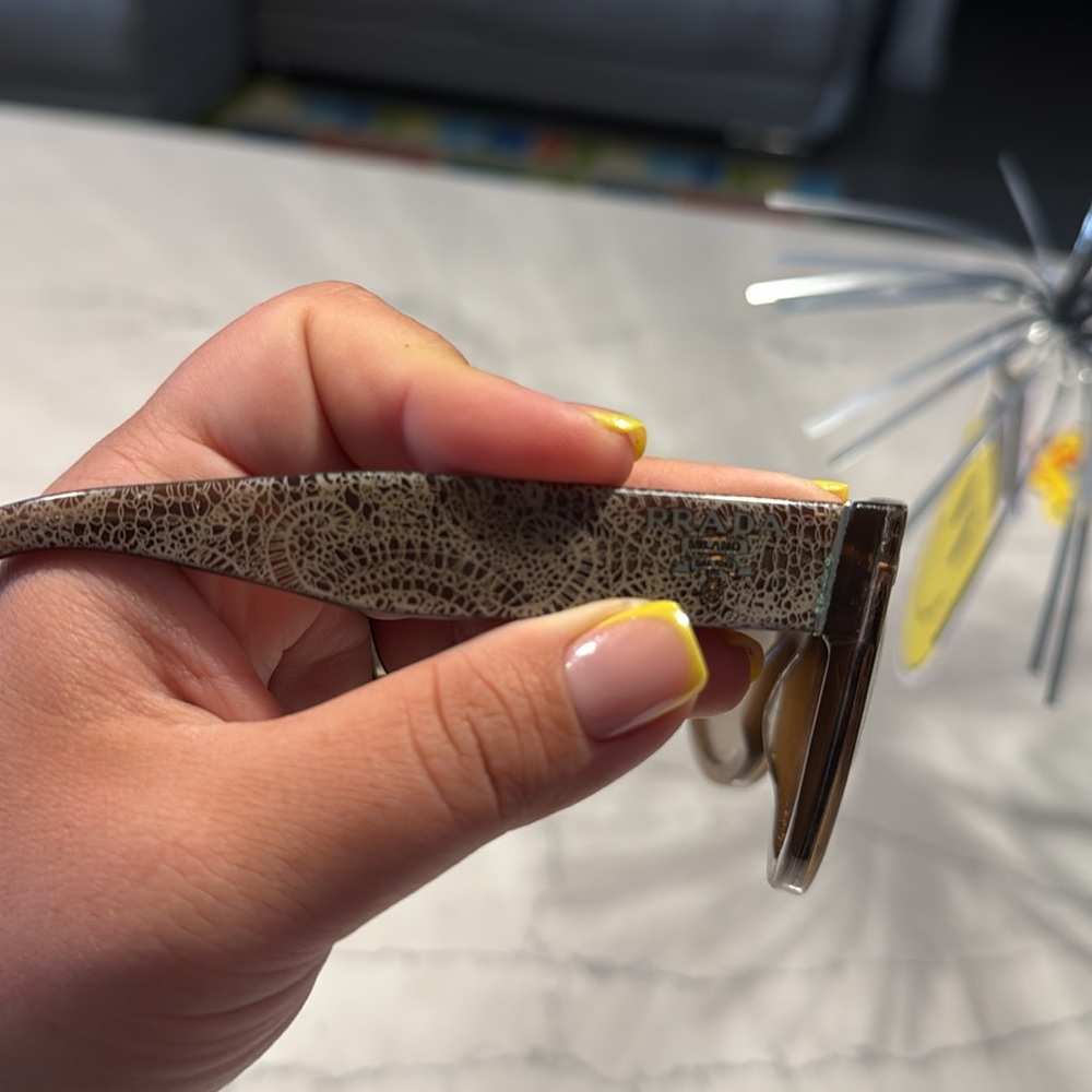 Prada Brown Cat-Eye Sunglasses with Gradient Lenses - Picture 6 of 6